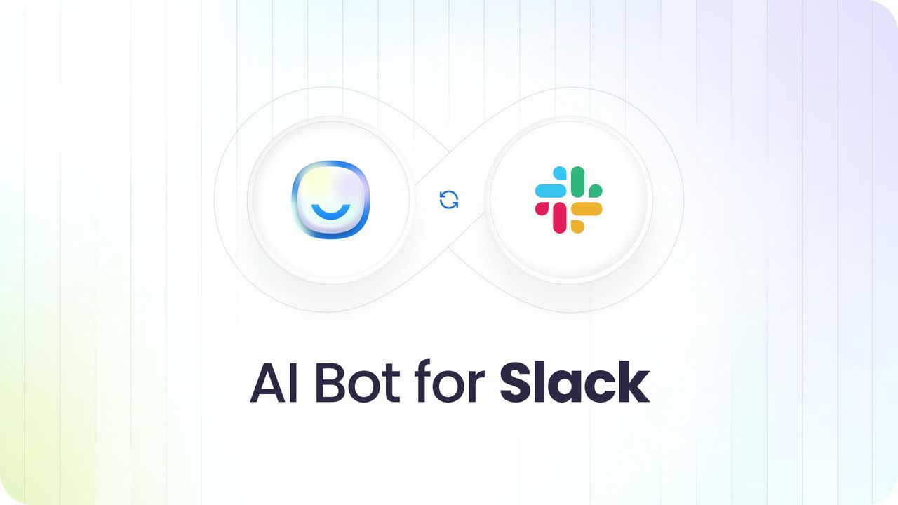 the cover for sharing the integration of LiveChatAI and Slack