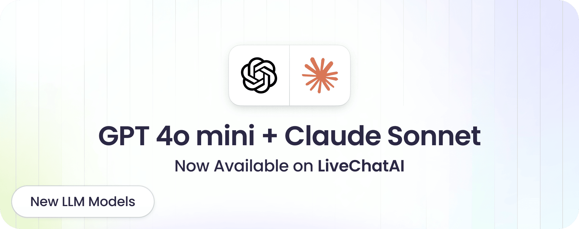 GPT-4o mini and Claude Sonnet options in LiveChatAI