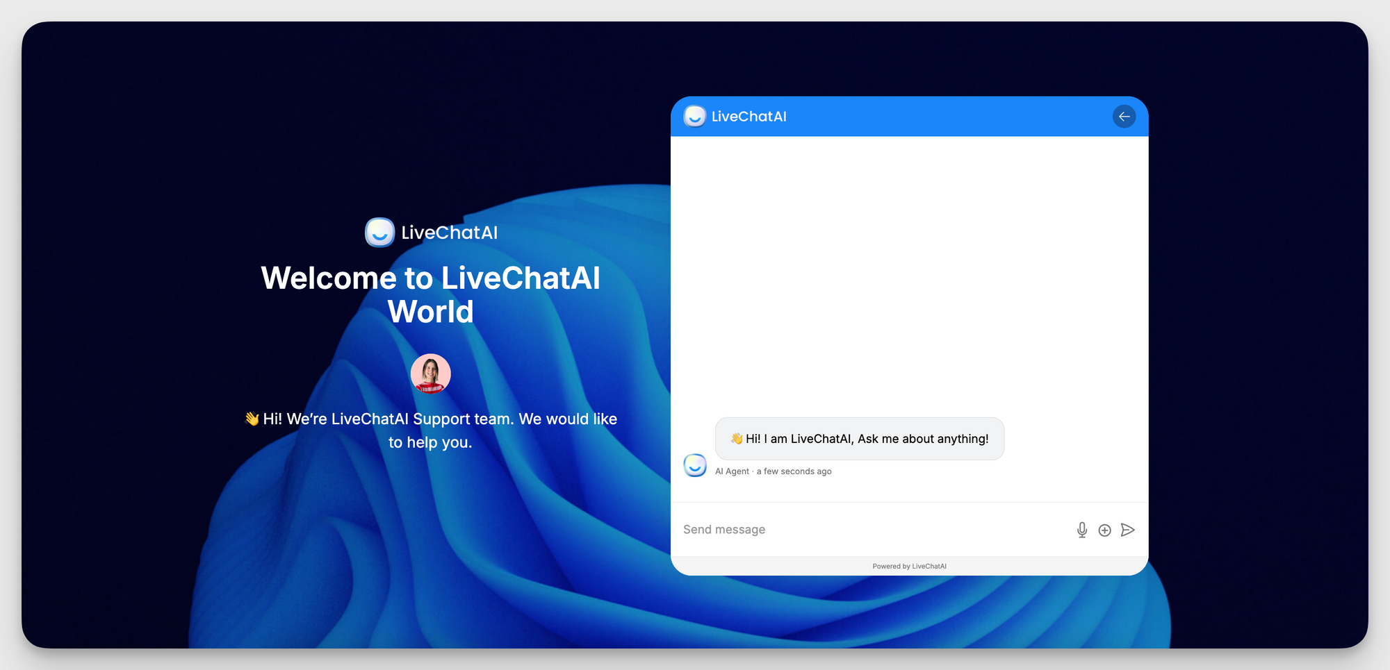 Full page chat experience
